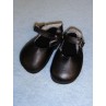 Shoe - Mary Jane Clogs - 3 7_8" Black