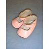 Shoe - Patent Button - 2 1_2" Pink