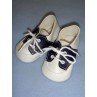 Shoe - Saddle Oxford - 3 7_8" Navy_White