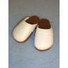 Shoe - Scallop Clogs - 3 7_8" White