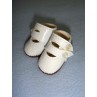 Shoe - Two-Strap Patent - 1 3_4" White