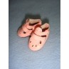 Shoe - Two-Strap Patent w_Cutwork - 1 3_8" Pink