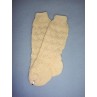 Sock - Cotton Crochet w_Design - 21-24" Ivory (6)