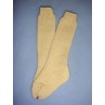 Sock - Knee-High Cotton - 18-20" Ivory (4)