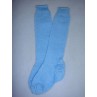 Sock - Knee-High Cotton - 21-24" Blue (6)