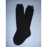 Sock - Knee-High Cotton - 24-26" Black (8)