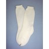 Sock - Knee-High w_Open Weave Pattern - 11-15" White (0)