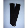 Stocking - Long Plain Cotton - 11-15" Black (0)