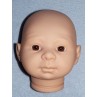 Tina Doll Head w_Brown Eyes - Unpainted