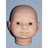 Tina Doll Head w_Hazel Eyes - Unpainted