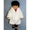 White Fur Coat - 18" Doll