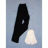 White Socks & Black Tights - 18" Doll