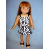 Zebra Print Dress for 18" Doll