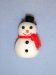 1 1/2" Flocked Snowman