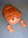 3 3/4" Head - Tiny Teeter Tot Girl w/Brown Hair