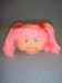 4 1/2" Head - Teeter Tot Girl w/Pink Hair