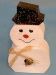 9" Paper Mache Snowman Birdhouse