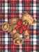 Fabric-Plaid w/Bears SS Fleece-Red