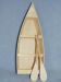 lWood Boat w/Oars - 12" long