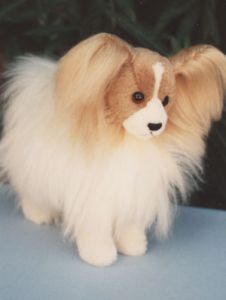 10" Papillon Dog Pattern