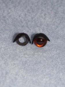10mm Black Eyelids -pair Pkg/25