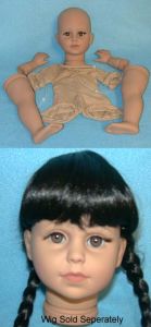 Doll Kit - Michelle - 18" Black w/ Brown Eyes