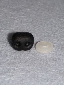 16mm Black Soft Animal Nose - Pkg/25