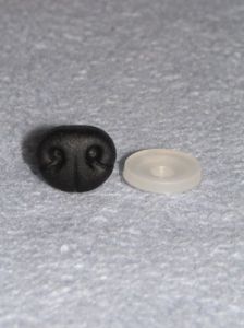 16mm Black Soft Bear Nose - Pkg/25