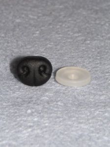 16mm Black Soft Bear Nose - Pkg/5