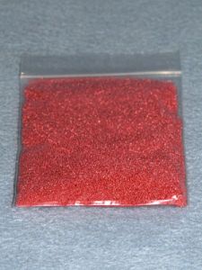 .40-.60mm Red Glass Beads - 2 oz.