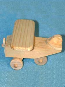 4" Unfinished Wood Airplane