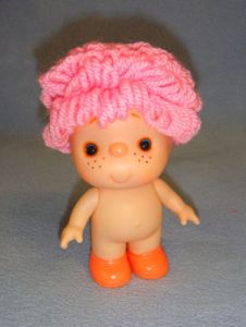 5 1/2" Beezy Doll w/Pink Yarn Hair
