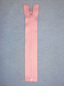 6" Pink Separator Zipper