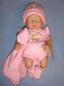 9.5" La Newborn Play Doll - Closed Eyes