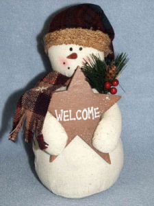 9" Muslin Snowman