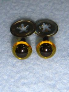 Animal Eye - 7.5mm New Yellow Pkg/100