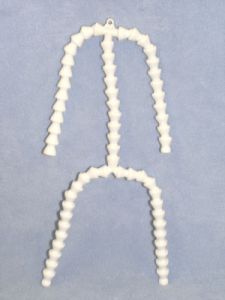 Armature - Plastic - 20-22" White - 1/4"