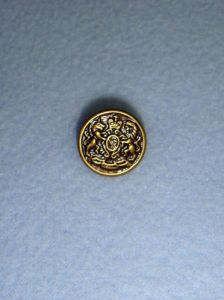 Buttons - 5/8" Shank - Antique Gilt Pkg/12