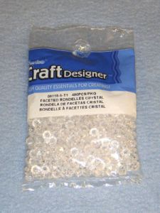 Crystal Faceted Rondells 480 pcs