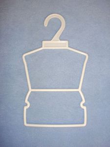 Dress/Skirt Hangers - 7" White - Pkg/12