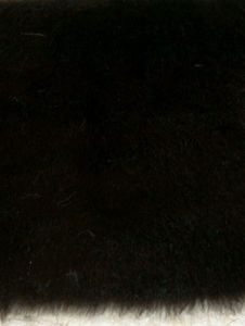 Feather Fur Fabric -Black 1 Yd