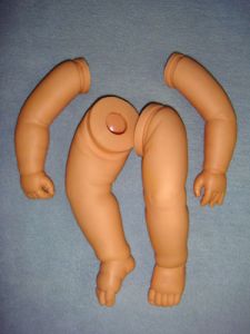 Full Vinyl Legs & Arms Set 19-22" Baby Doll