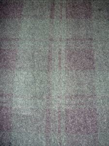 Fur Fabric - Extra Short - Green/Black Plaid