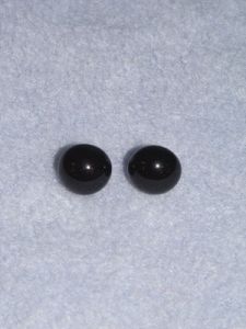 Glass Eye - 10mm Black Pkg/20