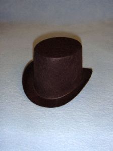 Hat - Top - 4" Brown
