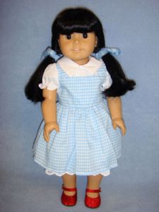 Lt. Blue Dorothy Dress for American Girl Dolls