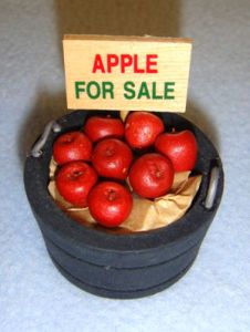 Miniature Bucket of Apples