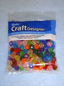 Multi Trans Faceted Beads 10mm 144 pcs