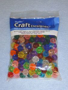Multi Trans Faceted Beads 12mm 144 pcs