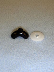 Nose/Eyebrow - 21mm Black Thin Pkg/10